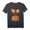 Lustiges Fake Bikini & Brust T-Shirt für Damen - Provokatives Halloween Kostüm & Strand Bodybuilding Shirt mit Big Boobs