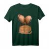 Lustiges Fake Bikini & Brust T-Shirt für Damen - Provokatives Halloween Kostüm & Strand Bodybuilding Shirt mit Big Boobs