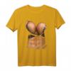 Lustiges Fake Bikini & Brust T-Shirt für Damen - Provokatives Halloween Kostüm & Strand Bodybuilding Shirt mit Big Boobs