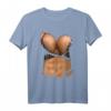 Lustiges Fake Bikini & Brust T-Shirt für Damen - Provokatives Halloween Kostüm & Strand Bodybuilding Shirt mit Big Boobs