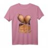 Lustiges Fake Bikini & Brust T-Shirt für Damen - Provokatives Halloween Kostüm & Strand Bodybuilding Shirt mit Big Boobs