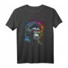 Affe Monkey DJ mit Kopfhörer und Sonnenbrille Disco T-Shirt – Cooles Party-Outfit für DJ und Musikliebhaber