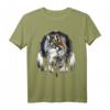 Tribe Wolf Boho Feder Indianer T-Shirt - Patriotisches 4. Juli Design für Wolfsliebhaber, Ureinwohnerstolz & amerikanische Feiertage