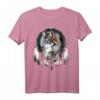Tribe Wolf Boho Feder Indianer T-Shirt - Patriotisches 4. Juli Design für Wolfsliebhaber, Ureinwohnerstolz & amerikanische Feiertage