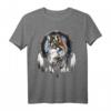 Tribe Wolf Boho Feder Indianer T-Shirt - Patriotisches 4. Juli Design für Wolfsliebhaber, Ureinwohnerstolz & amerikanische Feiertage