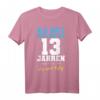 Als Gott Mich Schuf 13 Jahre Jungen Mädchen Geburtstags T-Shirt – Perfektes Outfit und Geschenk zum 13. Geburtstag für Jungen und Mädchen