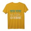 New York ich komme USA Geschenk T-Shirt - Perfekte Geschenkidee für Reisende, New York Fans und Patriotische Amerikaner zu Weihnachten, Geburtstag oder 4. Juli