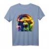 Monkey DJ mit Kopfhörer & Sonnenbrille | Lustiges Party T-Shirt für Disco, Club & Après-Ski