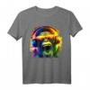 Monkey DJ mit Kopfhörer & Sonnenbrille | Lustiges Party T-Shirt für Disco, Club & Après-Ski
