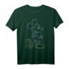 HapPanda Mickey & Friends Neon Line Porträt T-Shirt – Offiziell lizenzierte Disney Mickey Celebration Kleidung
