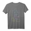 HapPanda Mickey & Friends Neon Line Porträt T-Shirt – Offiziell lizenzierte Disney Mickey Celebration Kleidung