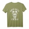 Böse alte Frau T-Shirt mit Totenkopf und Tarnmuster – Lustiges Geschenk für Rentnerinnen, Omas & Großmütter, perfekt für Halloween & Vatertag