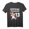 Official Teenager 13 Jahre alt Einhorn T-Shirt - Geburtstagsgeschenk für Mädchen und Jungen, Level 13 Unlocked