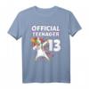 Official Teenager 13 Jahre alt Einhorn T-Shirt - Geburtstagsgeschenk für Mädchen und Jungen, Level 13 Unlocked
