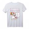 Official Teenager 13 Jahre alt Einhorn T-Shirt - Geburtstagsgeschenk für Mädchen und Jungen, Level 13 Unlocked