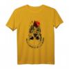 HapPanda T-Shirt mit Schädel-Design – Lustiges Skeletthemd für Halloween, Tattoo- und Radfahrfans