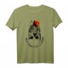 HapPanda T-Shirt mit Schädel-Design – Lustiges Skeletthemd für Halloween, Tattoo- und Radfahrfans