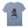 HapPanda T-Shirt mit Schädel-Design – Lustiges Skeletthemd für Halloween, Tattoo- und Radfahrfans