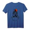 HapPanda T-Shirt mit Schädel-Design – Lustiges Skeletthemd für Halloween, Tattoo- und Radfahrfans