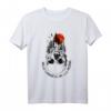 HapPanda T-Shirt mit Schädel-Design – Lustiges Skeletthemd für Halloween, Tattoo- und Radfahrfans