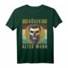 Herren Böser alter Mann - Totenkopf Vintage Biker T-Shirt für Männer und Jungs mit Sarkasmus und Ironie
