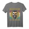 Herren Böser alter Mann - Totenkopf Vintage Biker T-Shirt für Männer und Jungs mit Sarkasmus und Ironie