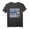 Unterschätze Niemals Einen Alten Mann Ruhrgebiet Bochum T-Shirt – Lustiges Bergmanns-Design als Geschenkidee für Ruhrpott-Fans und Bergmänner