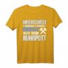 Unterschätze Niemals Einen Alten Mann Ruhrgebiet Bochum T-Shirt – Lustiges Bergmanns-Design als Geschenkidee für Ruhrpott-Fans und Bergmänner