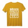 Böser Alter Weißer Mann Statement T-Shirt – Ironisch, Sarkastisch & Humorvoll zum HapPanda
