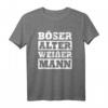 Böser Alter Weißer Mann Statement T-Shirt – Ironisch, Sarkastisch & Humorvoll zum HapPanda