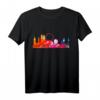 München Skyline Aquarell T-Shirt – Farbenfrohes Design für Bayern-Fans, München-Liebhaber & als Geschenk