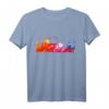 München Skyline Aquarell T-Shirt – Farbenfrohes Design für Bayern-Fans, München-Liebhaber & als Geschenk