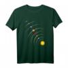 Sonnensystem Planeten T-Shirt mit Sonne & Umlaufbahn - Lustiges Astronomie Geschenk für Kinder, Hobby-Astronomen & Schüler
