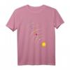 Sonnensystem Planeten T-Shirt mit Sonne & Umlaufbahn - Lustiges Astronomie Geschenk für Kinder, Hobby-Astronomen & Schüler