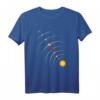 Sonnensystem Planeten T-Shirt mit Sonne & Umlaufbahn - Lustiges Astronomie Geschenk für Kinder, Hobby-Astronomen & Schüler