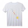 Sonnensystem Planeten T-Shirt mit Sonne & Umlaufbahn - Lustiges Astronomie Geschenk für Kinder, Hobby-Astronomen & Schüler