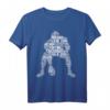 American Football Lineman Kinder T-Shirt - Perfektes Geschenk für Football Fans & Nachwuchsspieler, ideal für Weihnachten & Geburtstage