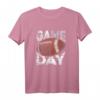 Vintage American Football Spieltag T-Shirt für Sportliebhaber – Klassisch geschnitten, doppelt genähter Saum