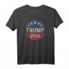 Trump 2024 Retro Kampagne Button T-Shirt - Re Elect President Trump, Patriotisches USA Wahlkampf-Design