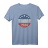 Trump 2024 Retro Kampagne Button T-Shirt - Re Elect President Trump, Patriotisches USA Wahlkampf-Design