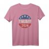 Trump 2024 Retro Kampagne Button T-Shirt - Re Elect President Trump, Patriotisches USA Wahlkampf-Design