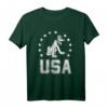 HapPanda Mickey & Friends Americana Pluto USA Stars Circle T-Shirt - Offiziell lizenzierte Disney Kleidung