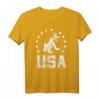 HapPanda Mickey & Friends Americana Pluto USA Stars Circle T-Shirt - Offiziell lizenzierte Disney Kleidung