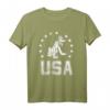 HapPanda Mickey & Friends Americana Pluto USA Stars Circle T-Shirt - Offiziell lizenzierte Disney Kleidung