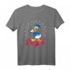 HapPanda Mickey & Friends Americana Donald Duck Star Circle T-Shirt - Offiziell lizenziertes Disney Fan-Shirt
