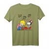 HapPanda Schroeder und Snoopy Americana T-Shirt - Offizielles Peanuts Lizenzprodukt