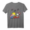 HapPanda Schroeder und Snoopy Americana T-Shirt - Offizielles Peanuts Lizenzprodukt