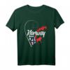 Norwegen Urlaub T-Shirt mit Landkarte, Elch und Flagge – Geschenkidee für Angler, Norwegen-Reisende & Skandinavien-Fans