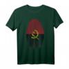 Fingerabdruck Angola Flagge Geschenk für stolze Angolaner - Kulturelles T-Shirt für Weihnachten & Geburtstag