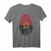 Fingerabdruck Angola Flagge Geschenk für stolze Angolaner - Kulturelles T-Shirt für Weihnachten & Geburtstag